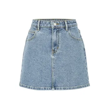 URBAN REVIVO Denim Short Skirts Women's Blue