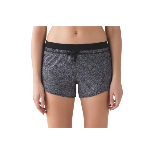 Lululemon Run It Out Sports Shorts Women's Black White