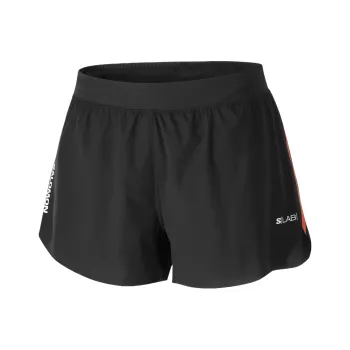 SALOMON Sports Shorts Women's Pitch Black/Orange Red