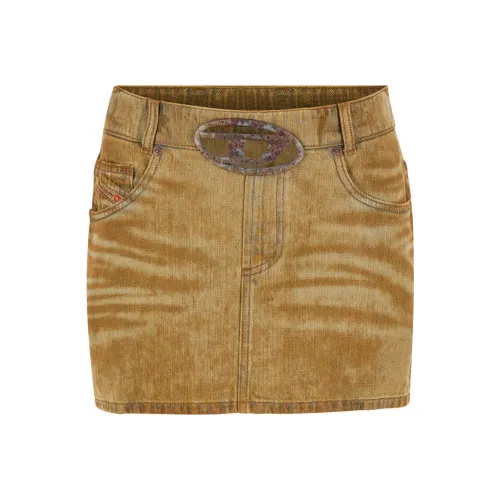 DIESEL De Ron Fsf Logo Plaque Mini Skirt