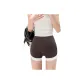 Coffee-No Hassle Line Sports Color Block Pants
