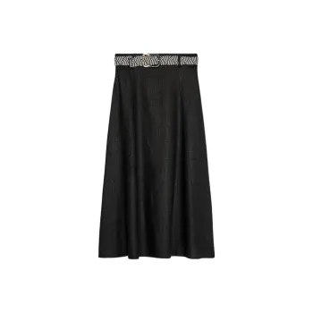 ZARA Casual Long Skirt Women's Black