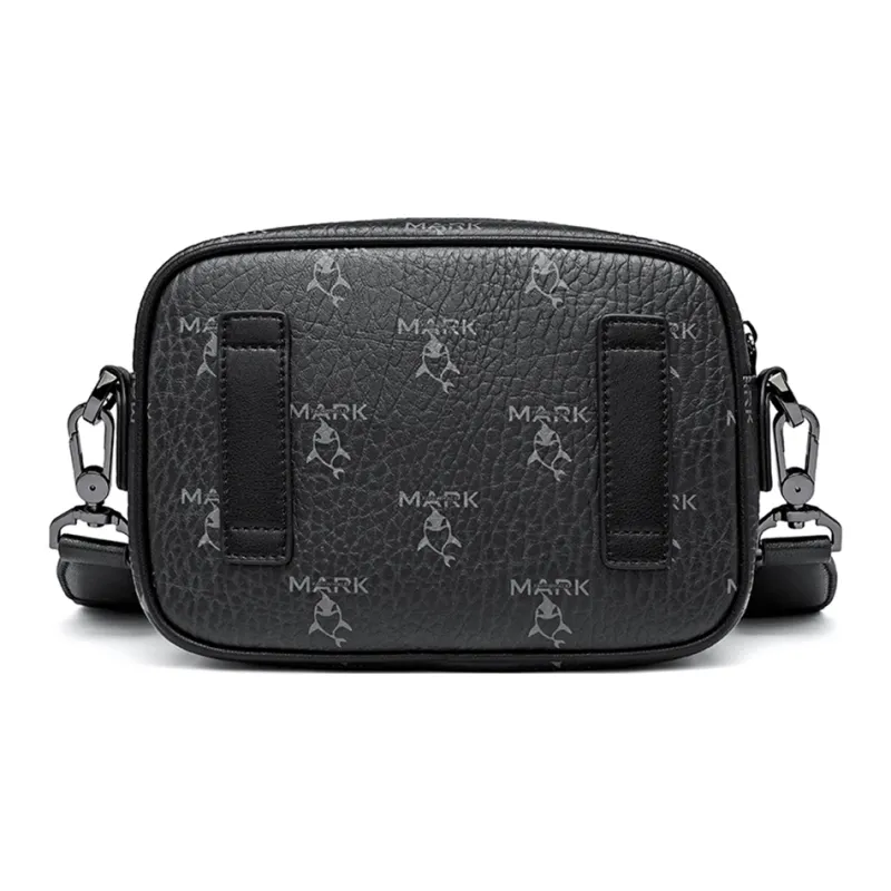 FAIRWHALE PVC Shoulder Bag, Crossbody Bag Unisex Black-2