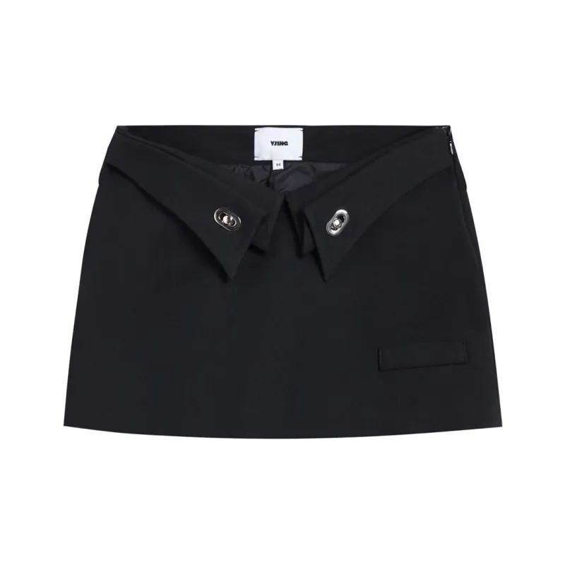 YJ1NGZYZJ Cargo Short Skirts Women's Black-0