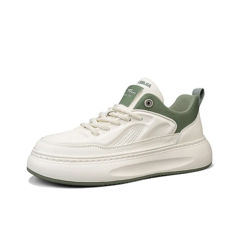 G.N.SHIJIA Height Increasing Abrasion Resistant Lightweight Breathable Slip Resistant Low Top Skateboard Shoes Men's-2