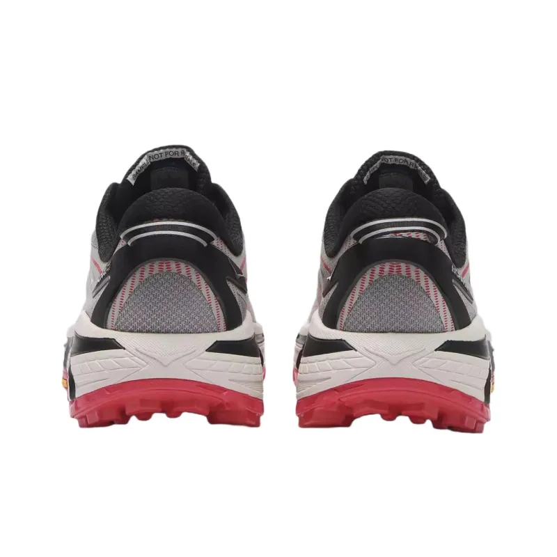 HOKA ONE ONE Mafate Speed 2 Anti Slip Wear Resistant Low Top Running Shoes Unisex Gray Red-4