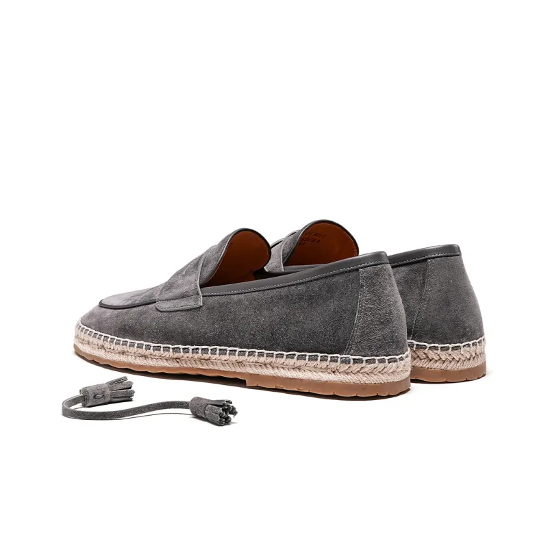 TRUFFAUT Light And Soft Jute Sole Fringe Espadrilles Casual Shoes Men's-2