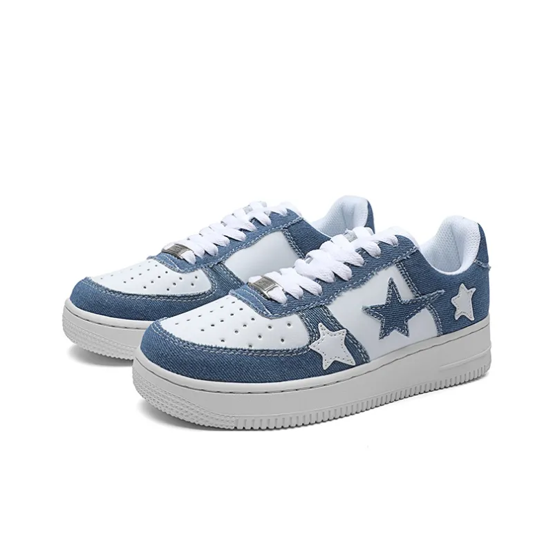 ABIDJAN Cyber Denim Lightweight Low Top Skateboard Shoes Unisex-2