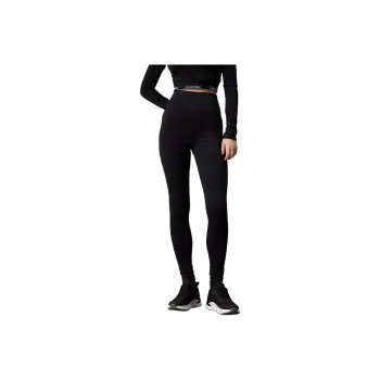 CALVIN KLEIN Logo Gym Leggings Sports Pants Women's Black