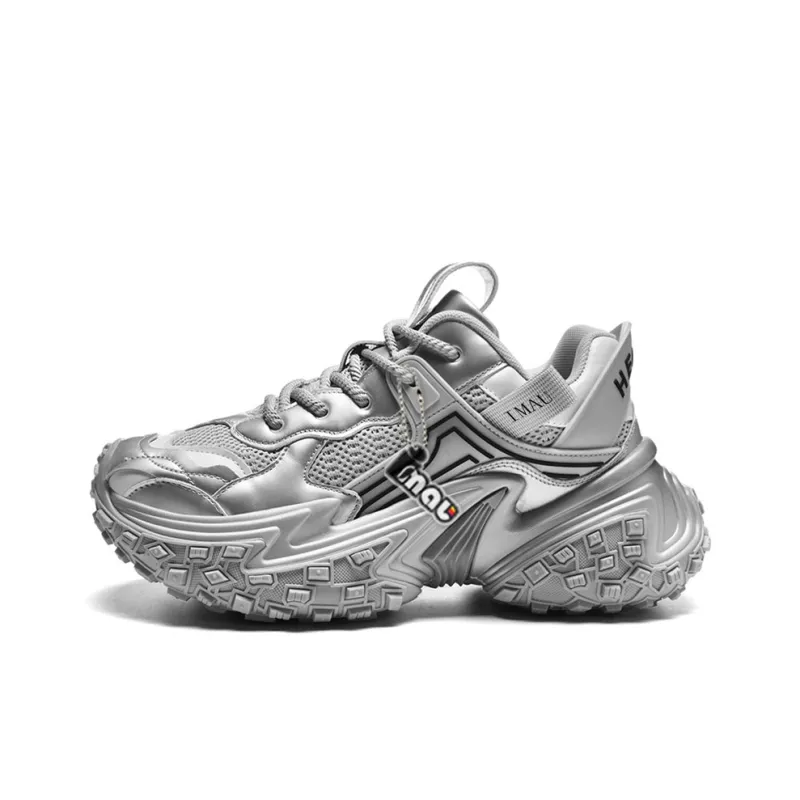 IMAU Shock Absorbers With Slip Resistant Features Mid Top Chunky Sneakers Unisex-6