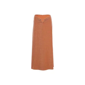 Johanna Ortiz Rainstorm Lurex detail Midi Skirt