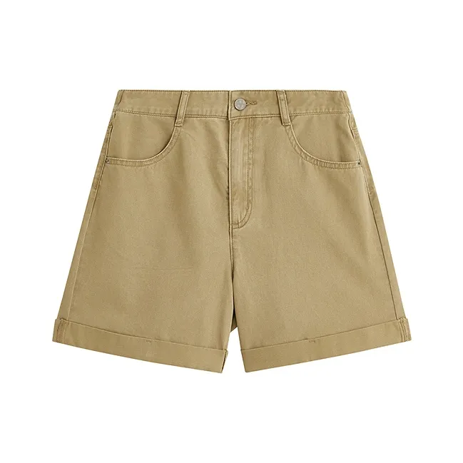 Inman Denim Shorts Women's Khaki-0
