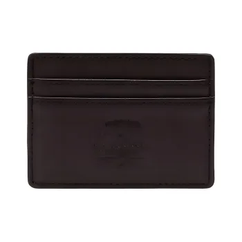 Herschel Leather Card Clip Wallets Unisex Brown