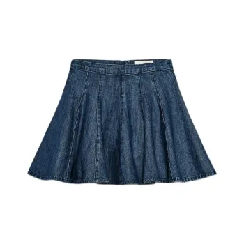 ZARA Trf Denim Short Skirts Women's Blue