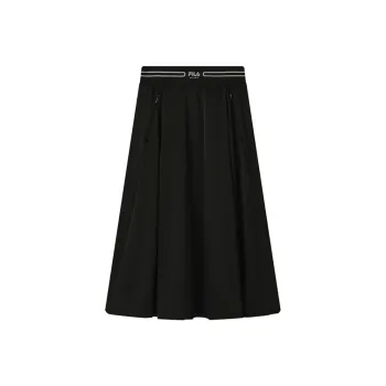 FILA MILANO Collection Casual Long Skirt Women's Jet Black