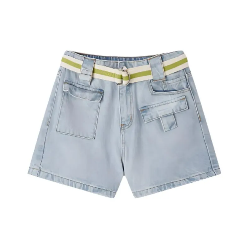 EICHITOO Denim Shorts Women's Light Blue-0