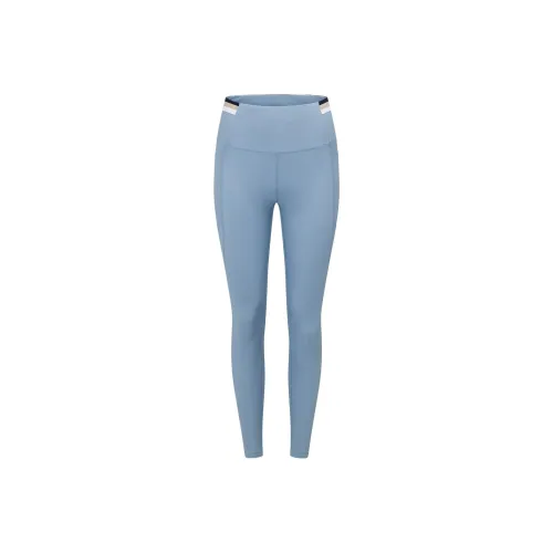 LORNA JANE Transform Rib Booty Ankle Biter Leggings Athletic Trousers Women's Blue