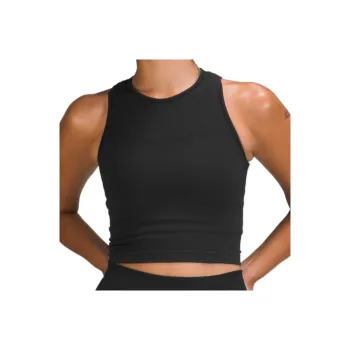 Lululemon For The Chill Of It Sport Vests Cropped Tight Fit Women's Black