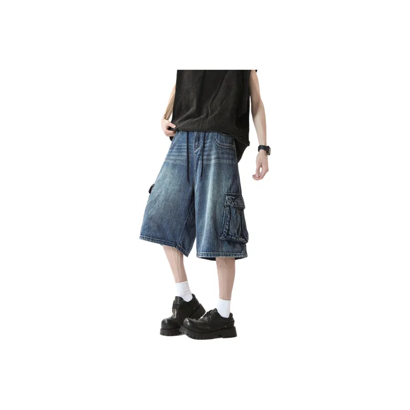TELENT Denim Shorts Unisex Blue-0