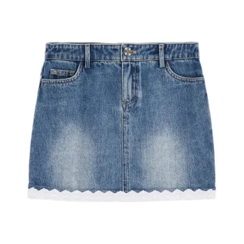 Bebe Denim Short Skirts Women's Blue