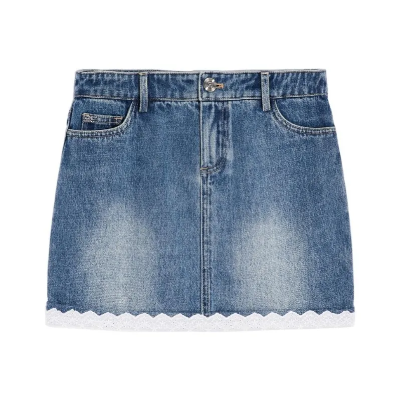 Bebe Denim Short Skirts Women's Blue-0