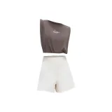 Mocha Mousse+Milk White Two-Piece Set[without Pads]