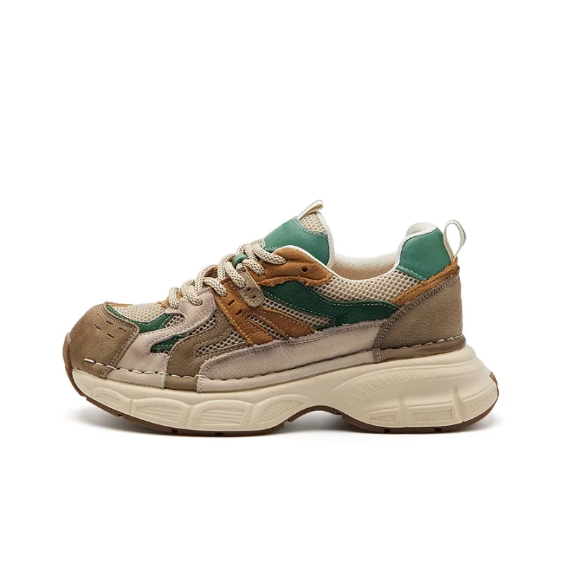 BURGELY Lightweight Low Top Chunky Sneakers Women's-6