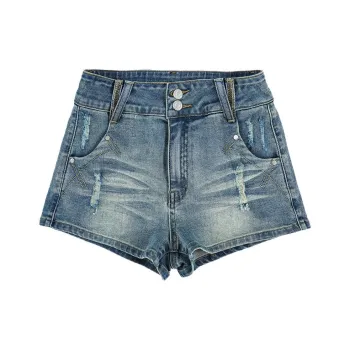 YINLEI Denim Shorts Women's Vintage