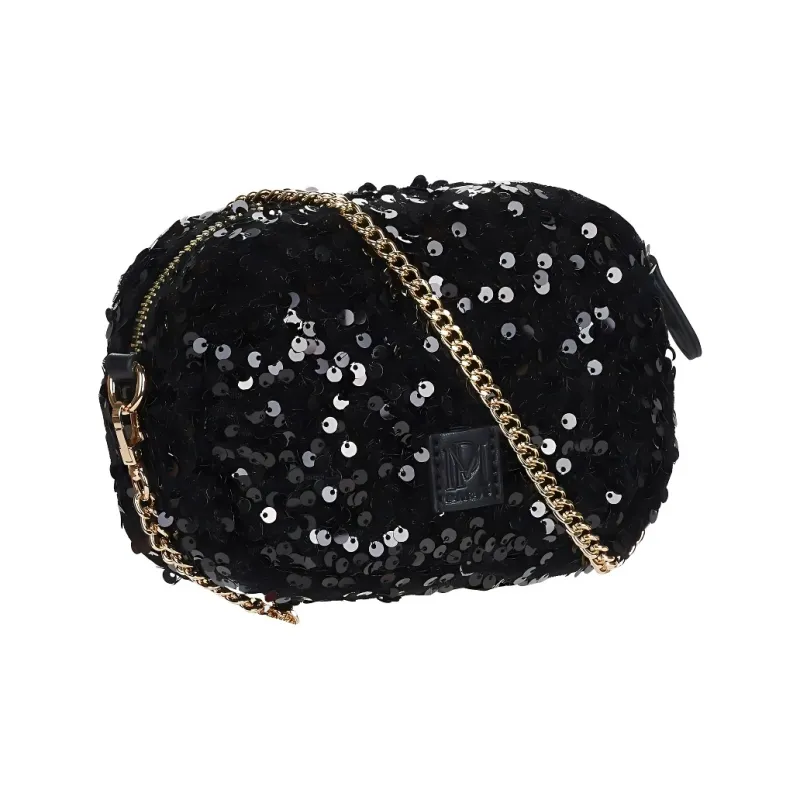 Petite Mendigote Polyurethane Crossbody Bag Shoulder Bag Women's Black-1