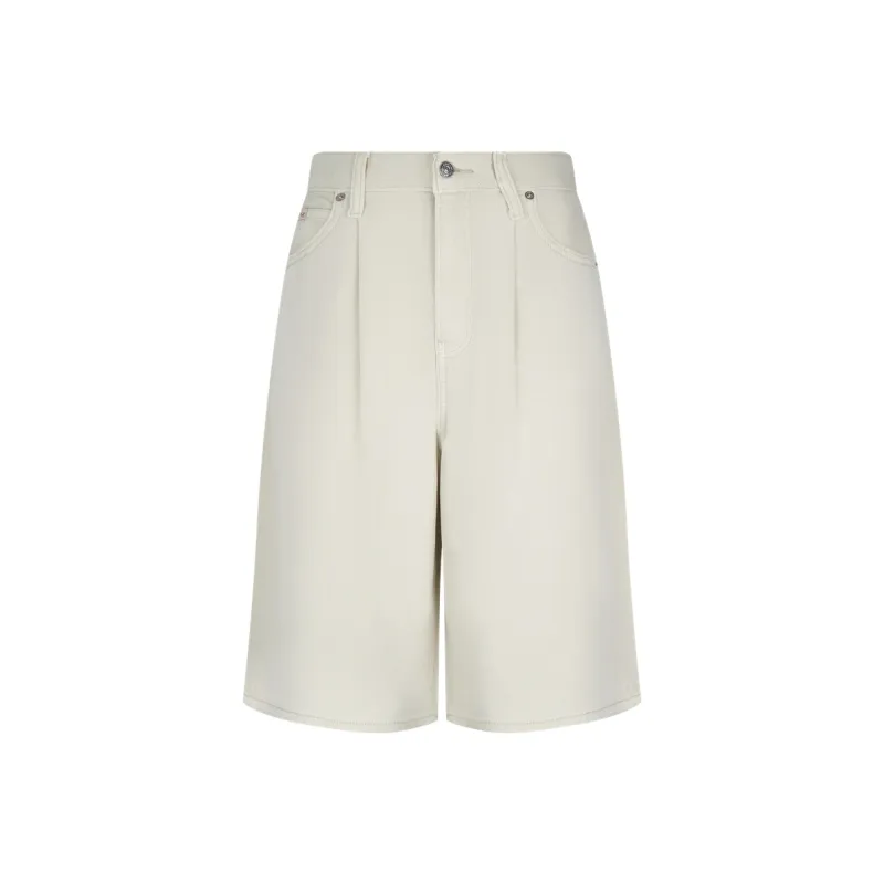 CALVIN KLEIN Denim Shorts Women's Beige Apricot-0