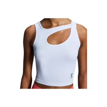 On Studio Cut Out Crop Sport Vests Women's White