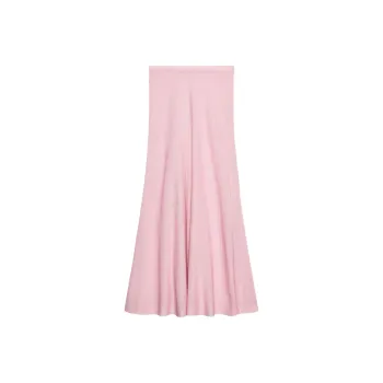 ZARA Casual Long Skirt Women's Light Peach Pink