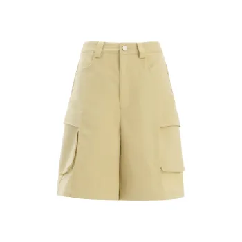 Wen Shan Denim Shorts Women's Khaki