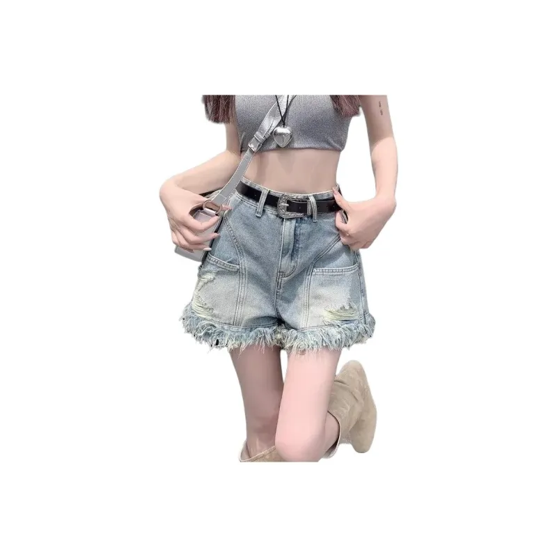 Kele Coco Denim Shorts Women's Blue-0
