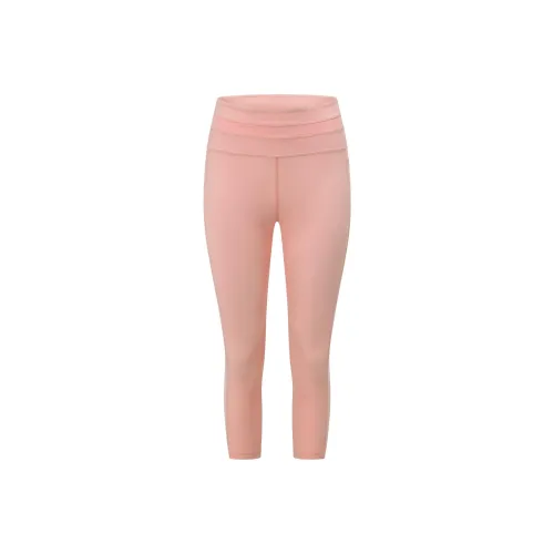 LORNA JANE Ultra Hold Booty 7/8 Leggings Athletic Trousers Women's Pink
