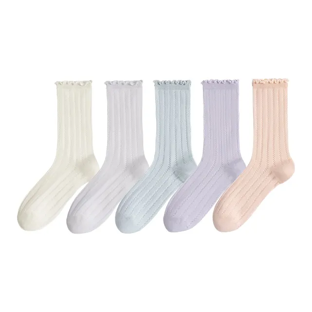 Lan Miao Mid Calf Socks Women's 5 Pack-36