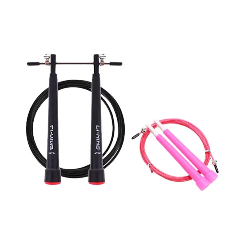 LiNing Professional Racing Non Countable Jump Ropes Adults Steel Wire+PVC Rope+PP Controller Cord Length 3m-6