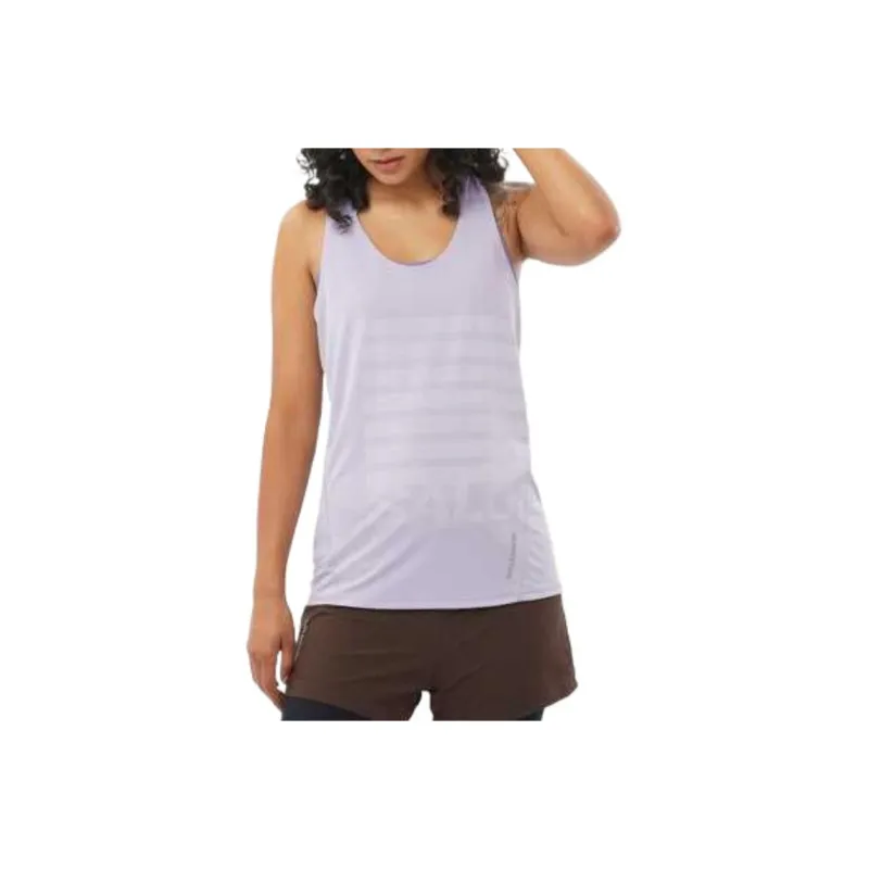 SALOMON SENSE AEROGRAPHIC Sport Vests Women's Cosmic Sky/White-0