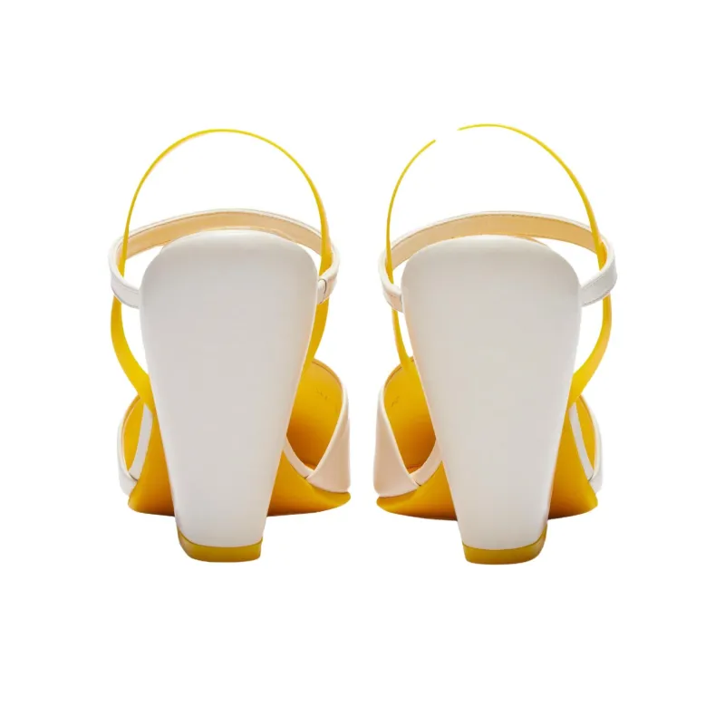 Onitsuka Tiger Fairia White Sunflower Yellow Women's-3