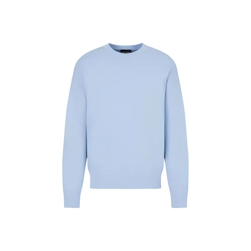 EMPORIO ARMANI SS23 Cashmere Sweater Men's Light Blue-0