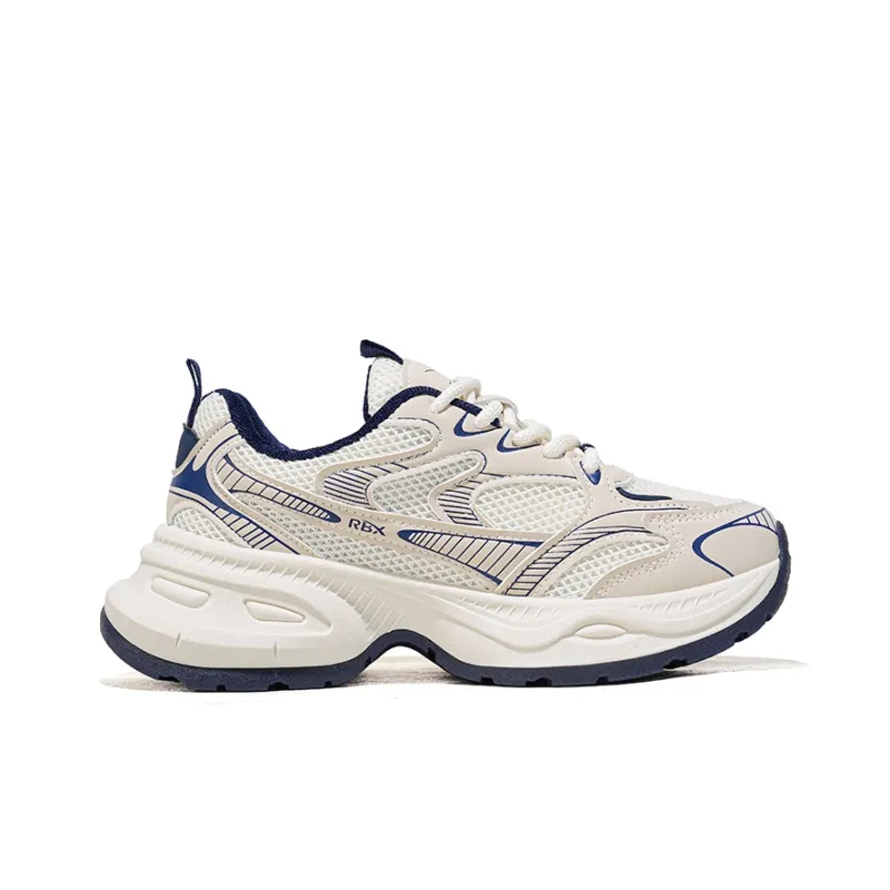 RENBEN Balance Lightweight Height Increasing Low Top Chunky Sneakers Women's Dark Blue-1