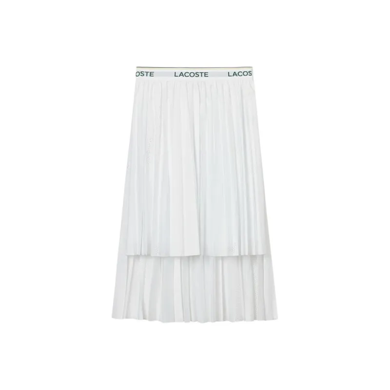 LACOSTE SS25 Casual Long Skirt Women's White-0