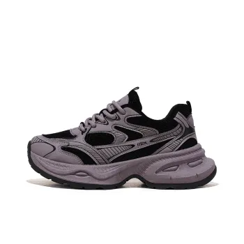 RENBEN Height Increasing Lightweight Breathable Low Top Chunky Sneakers Women's Purple