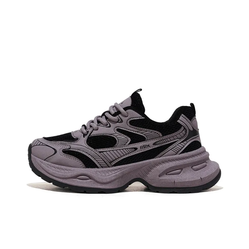 RENBEN Height Increasing Lightweight Breathable Low Top Chunky Sneakers Women's Purple-0