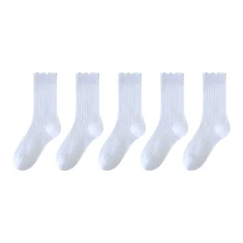 Moremoli Mid Calf Socks Women's 5 Pack