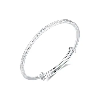 Bear Silversmith 999 Fine Silver Sterling Silver Bangle Women's
