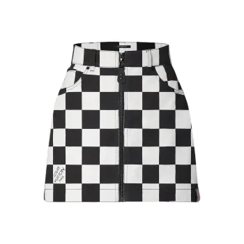 LOUIS VUITTON Damier Denim Mini Skirt