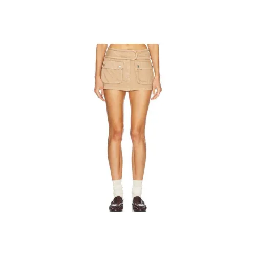 SIMON MILLER Cargo Short Skirts Women's Khaki