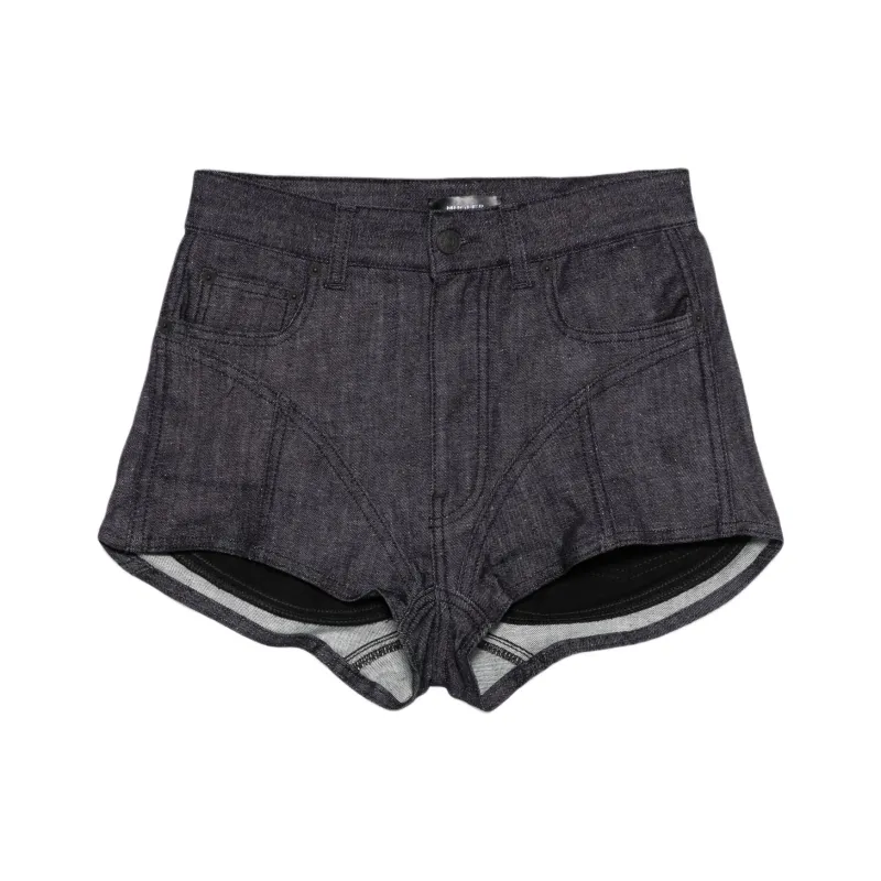 Mugler Denim Shorts-0