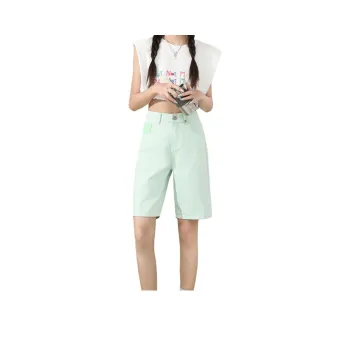 HELEH Denim Shorts Women's Mint Green